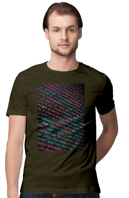 Футболка чоловіча з принтом "Код". Angular, c, css, html, it, javascript, jquery, php, python, react, svelt, vue, айтишник, айті, гумор, код, кодувати, прогер, програміст, програмісти, ти ж, ти ж програміст, тиж програміст. PrintMarket - інтернет-магазин одягу та аксесуарів з принтами плюс конструктор принтів - створи свій унікальний дизайн