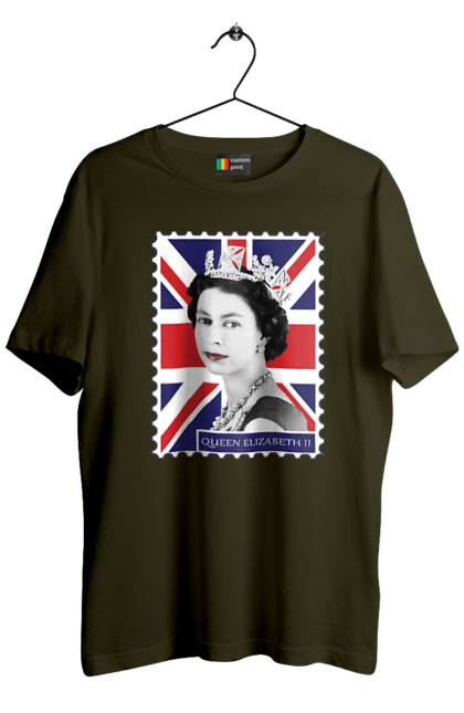 Men's t-shirt with prints Queen Elizabeth II. Britain, british, england, platinum jubilee, queen, queen elizabeth, queen elizabeth ii, rip queen elizabeth. 2070702