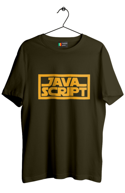 Футболка чоловіча з принтом "Джава скрипт". Айті, айтішник, джава скрипт, для айтішника, для програміста, подарунок айтішнику, подарунок програмісту, програміст, розробник, ява скрипт. 2070702