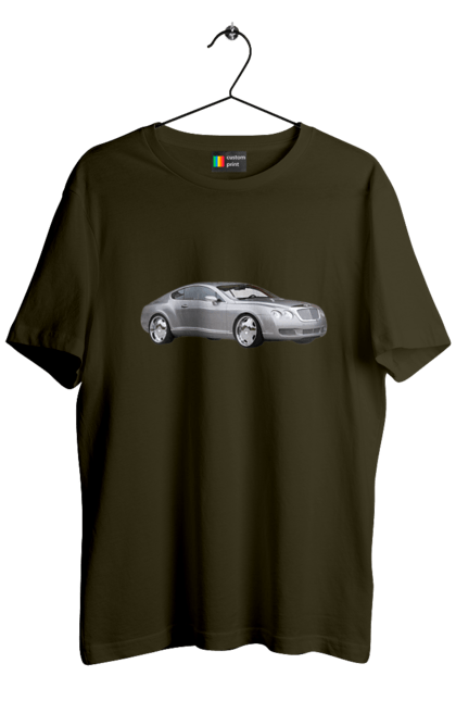 Men`s t-shirt with prints Auto. Auto, car, expensive car, gray car, stylish car. 2070702