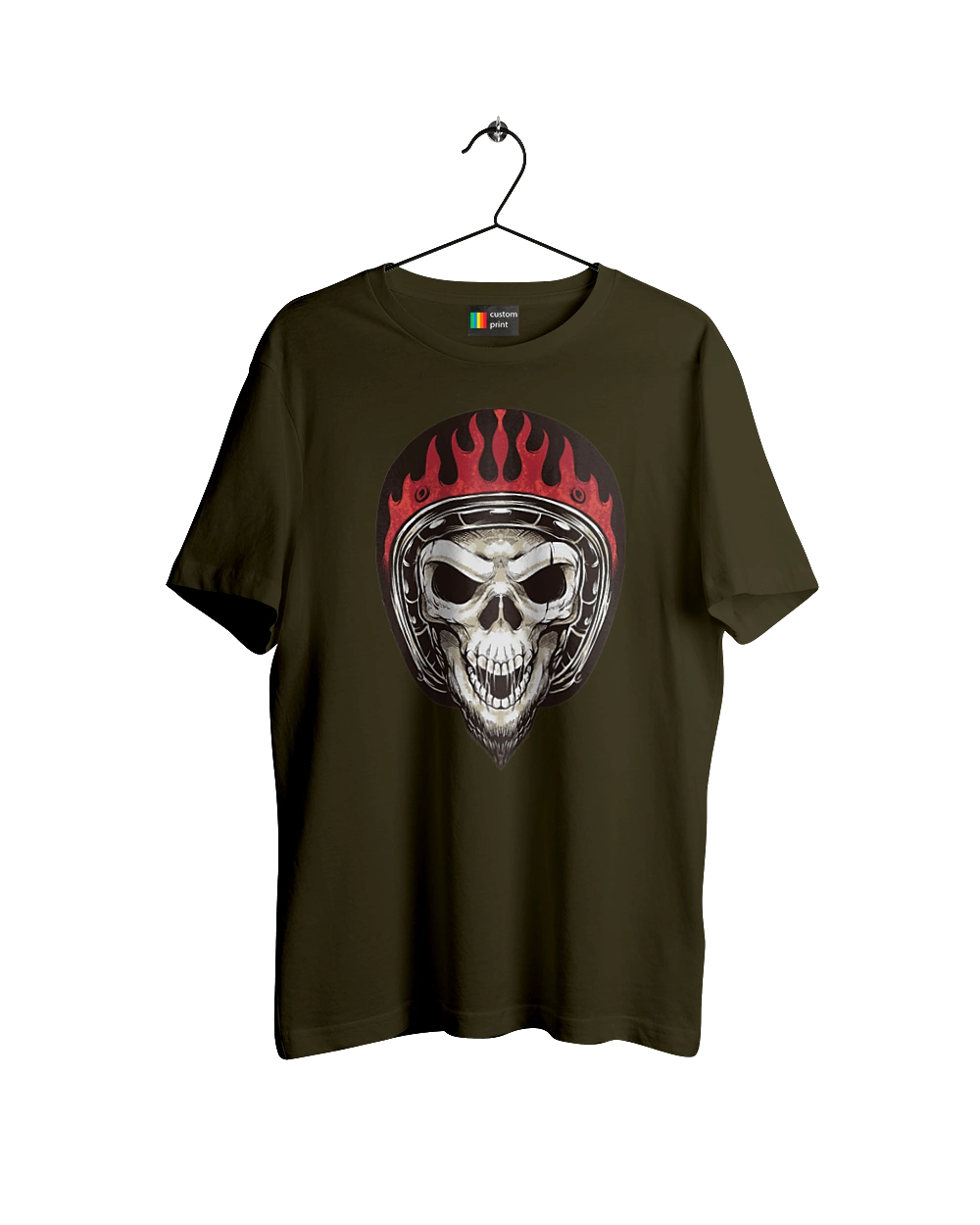 Череп в мотошоломі