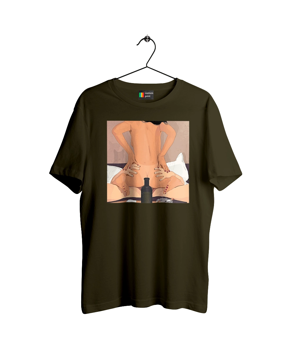 Гола Дівчина, Пляшка І Сигарети