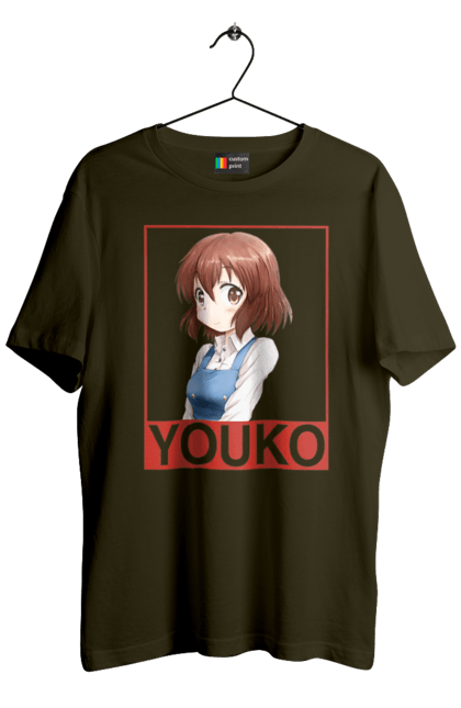 Men's t-shirt with prints Kiniro Mosaic Yoko Inokuma. Anime, gold mosaic, kiniro mosaic, kinmoza, manga, yoko, yoko inokuma. 2070702