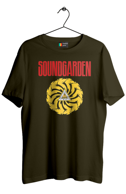 Men's t-shirt with prints Soundgarden. Alternative rock, group, grunge, hard rock, metal, music, rock, sound garden, soundgarden. 2070702