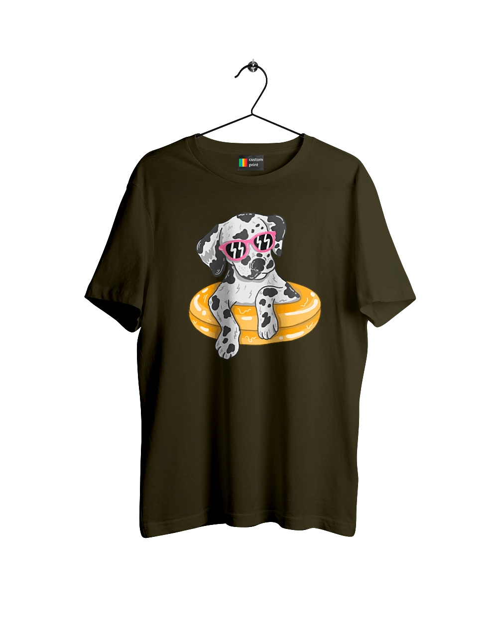 Dalmatian Swims In A Circle