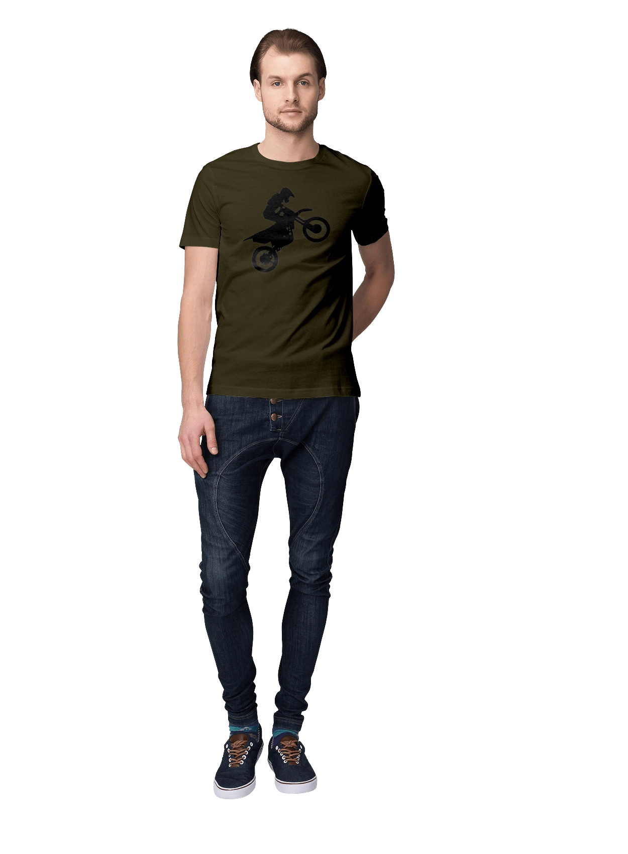 Silhouette Of A Motorcyclist