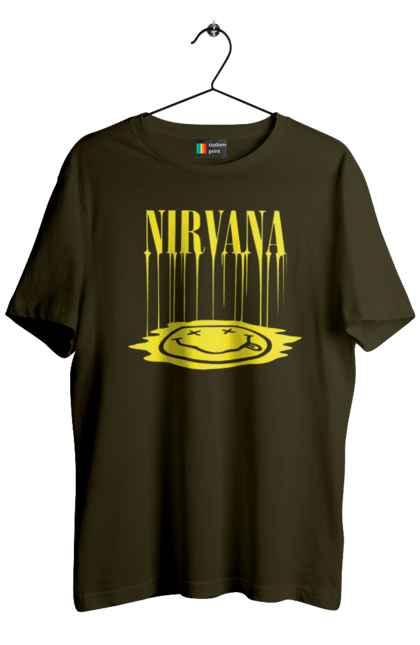 Men's t-shirt with prints Nirvana. Alternative rock, grunge, hard rock, kurt cobain, nirvana, punk rock, rock band. 2070702