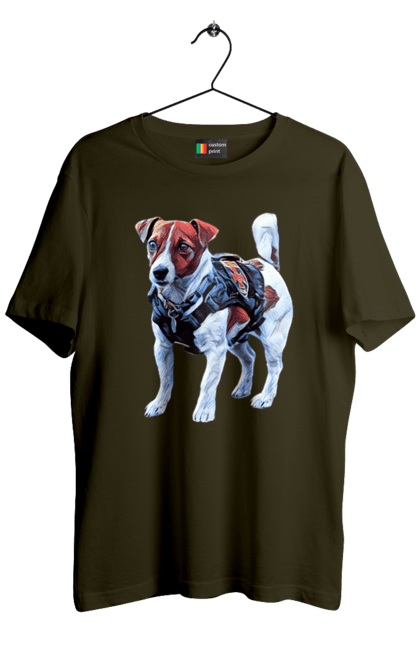 Футболка чоловіча з принтом "Пес Патрон". Зсу, патрон, пес, пес патрон, україна. 2070702