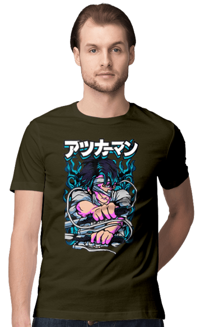 Men's t-shirt with prints Attack on Titan Levi. Ackerman, anime, attack on titan, levi, manga, shingeki no kyojin, survey corps. 2070702