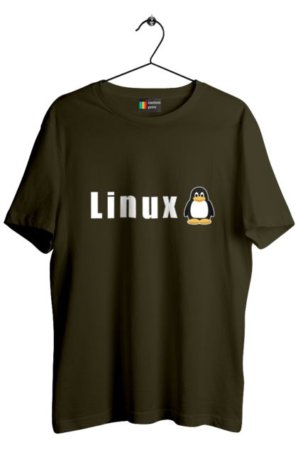 Футболка чоловіча з принтом "Linux". Linux, адміністратор, айті, айтішник, безкоштовна, безкоштовно, білий, вільна, доступність, комерційна, незалежність, операційна система, ос, пінгвін, програміст, програмне забезпечення, свобода, сервер, сисадмін, система, системний адміністратор, софт, текст. 2070702