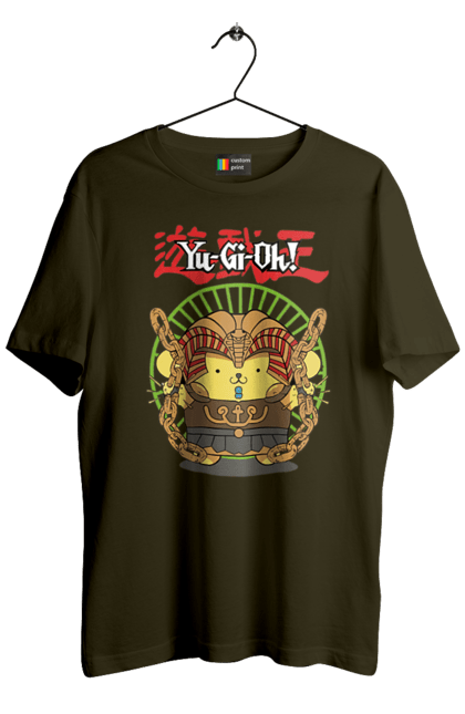 Men's t-shirt with prints Yu Gi Oh! Pompompurin. Brand, character, hello kitty, pompompurin, yu gi oh, yugio. 2070702