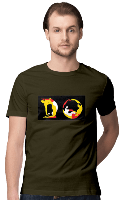 Футболка чоловіча з принтом "Розтяжка По Дорослому". Пози, розтяжка. 2070702