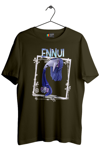 Men's t-shirt with prints Inside Out Ennui. Cartoon, emotions, ennui, inside out, pixar. 2070702