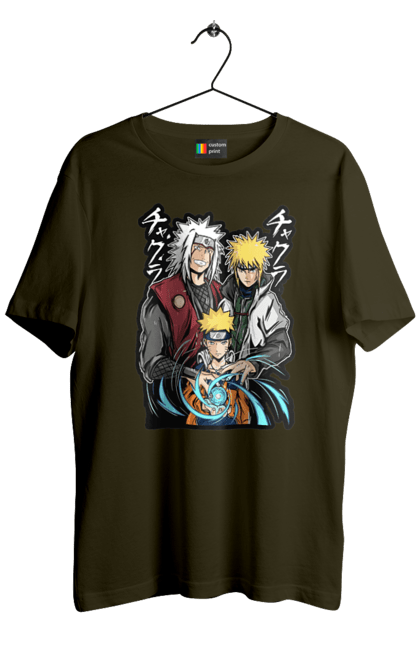 Men's t-shirt with prints Naruto. Anime, character, manga, naruto, ninja, tv series. 2070702