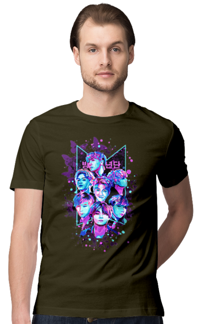 Футболка чоловіча з принтом "BTS (k pop)". Bangtan boys, beyond the scene, bts, k pop, бойбенд, бтс, до поп. CustomPrint.market