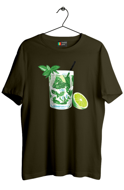 Men`s t-shirt with prints Mojito And Lemon Drink. Drink, lemon, mojito. 2070702