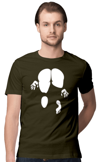 Футболка чоловіча з принтом "Дівчина вид по заду". Вид з зади, вульгарна, гумор, дівчина, дівчина раком, прикольна. 2070702