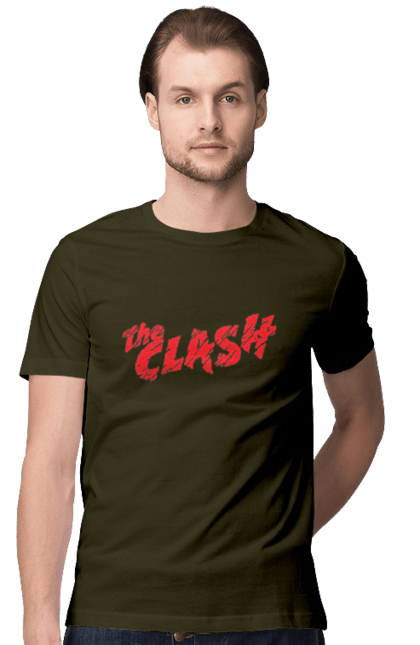 Men's t-shirt with prints The Clash. Clash, dub, group, music, punk, punk rock, reggae, rock, rock`n`roll. 2070702