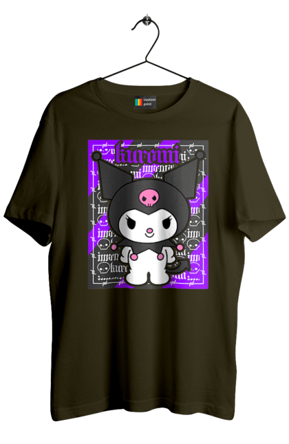 Футболка мужская с принтом Хелло Китти Куроми. Hello kitty, аниме, куроми, моя мелодия, персонаж, санрио, хелло китти. 2070702