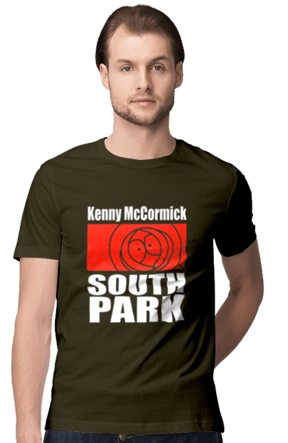 Men's t-shirt with prints South Park Kenny. Cartoon series, kenny, kenny mccormick, south park. 2070702