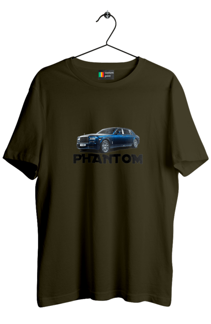 Футболка чоловіча з принтом "Ролс ройс". Авто, автомобіль, люкс клас, ролс ройс, седан, фантом. 2070702