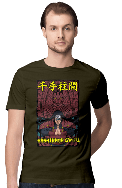 Футболка чоловіча з принтом "Наруто Хасірама". Hashirama, hashirama senju, hokage, naruto, аніме, манга, наруто, хасірама, хасірама сенджу, хокаге. 2070702