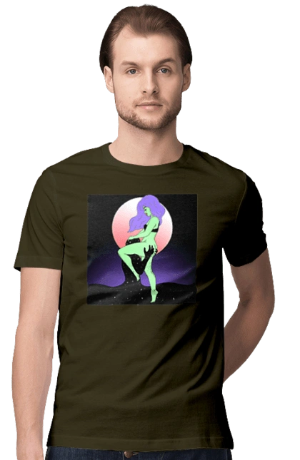 Green Girl And The Moon