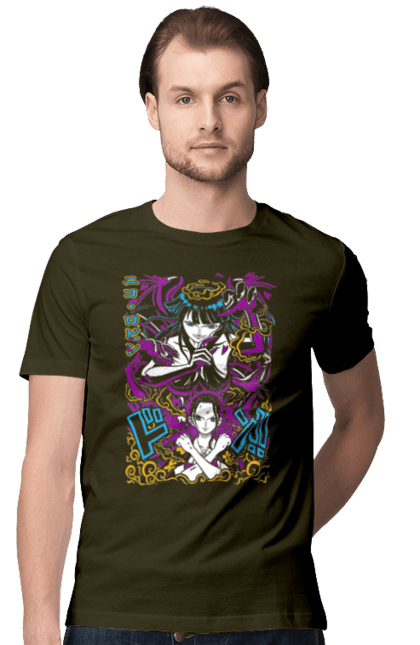 Men's t-shirt with prints One Piece Nico Robin. Anime, devil child, manga, nico robin, one piece, straw hat pirates. 2070702