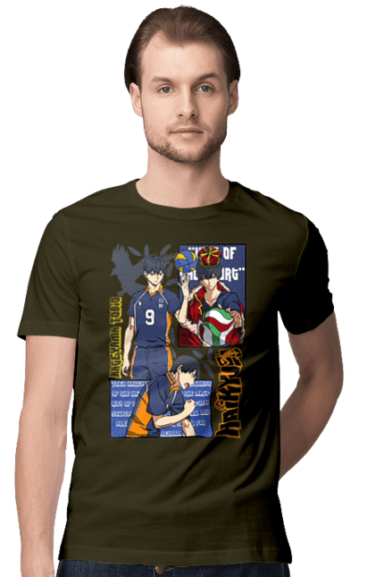 Men's t-shirt with prints Haikyu!! Tobio Kageyama. Anime, haikyu, kageyama, manga, sports anime, tobio kageyama, volleyball. 2070702