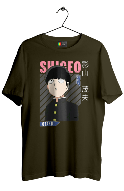 Men's t-shirt with prints Mob Psycho 100. Anime, manga, mob, mob psycho 100, shigeo kageyama. 2070702