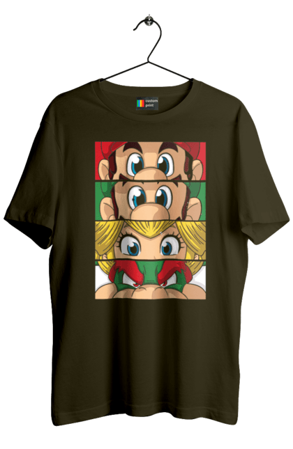 Men's t-shirt with prints The Super Mario Bros.. Character, game, mario, mario bros, nintendo, super mario bros. 2070702