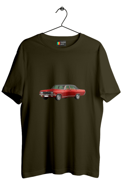 Футболка чоловіча з принтом "Авто.3". Авто, професійне фото, старе авто, фото, червона гамма барв. 2070702