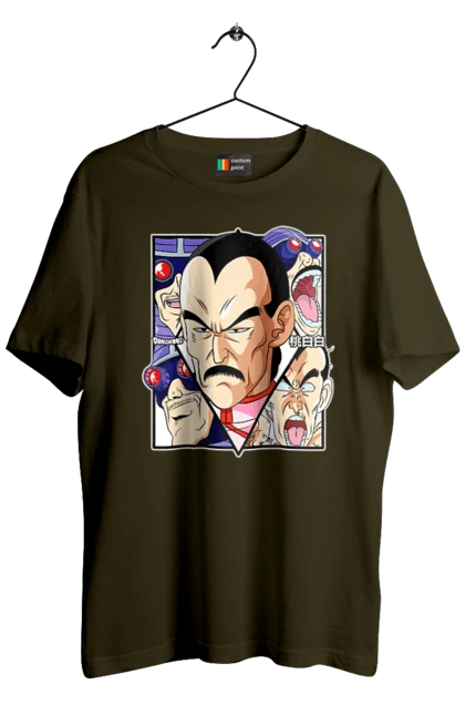 Men`s t-shirt with prints Dragon Ball Tao Pai Pai. Anime, dragon ball, goku, manga, mercenary tao, tao pai pai, tv series, vegeta. 2070702