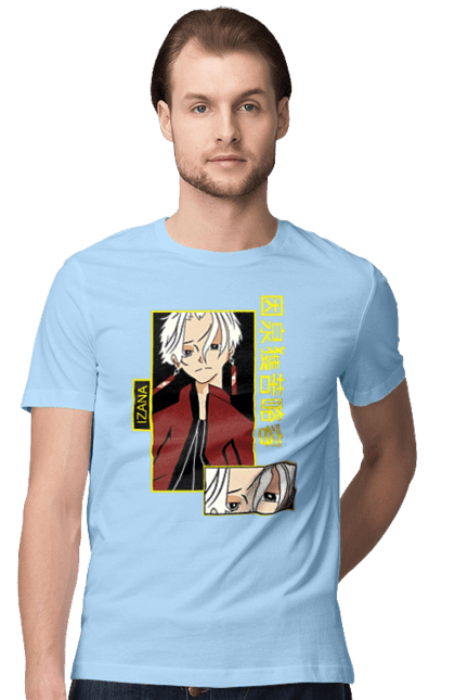 Men's t-shirt with prints Tokyo Avengers Izana Kurokawa. Action movie, anime, fantasy, izana, izana kurokawa, manga, thriller, tokyo avengers, tokyo revengers, tv series. 2070702