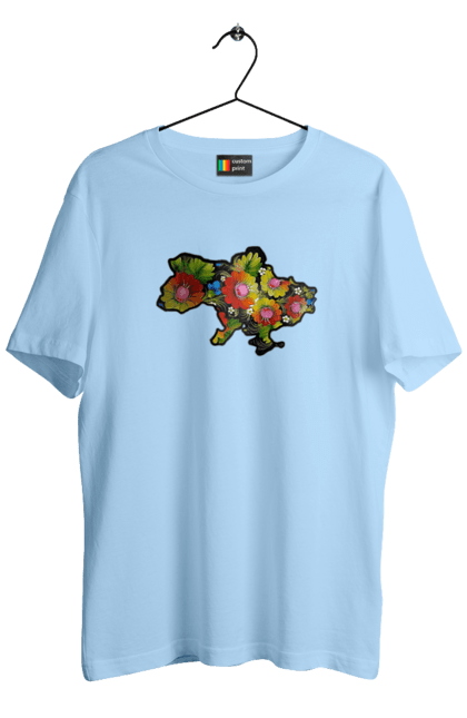 Men`s t-shirt with prints Spravzhnya Ukraine. Barvie, beauty, colors, kviti, leafing through, mood, petals, spravzhnya ukraine. 2070702