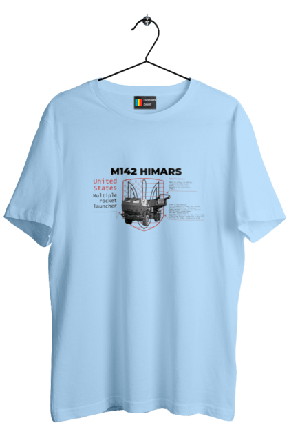 Men`s t-shirt with prints M142 HIMARS. Himars, industrious, m142 himars, weapon. 2070702