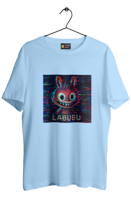 Футболка чоловіча з принтом "Лабубу". Crt, rgb, глітч, кіберпанк, лабубу, пікселі, ретро, спотворення, цифрове мистецтво, шум. 2070702