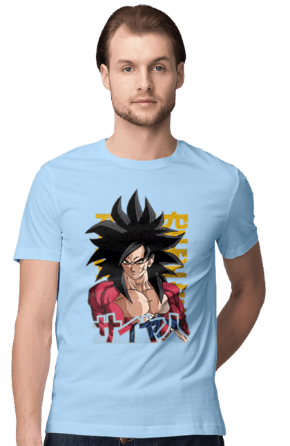 Футболка чоловіча з принтом "Перли дракона Сон Гоку". Dragon ball, manga, son goku, аніме, гоку, манга, перли дракона, сон гоку. 2070702