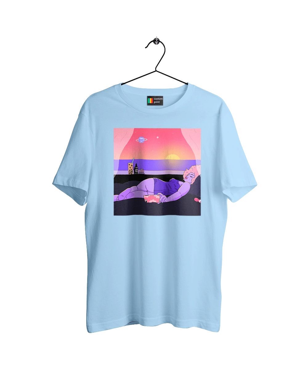 Фиолетовая Девушка На Отдыхе