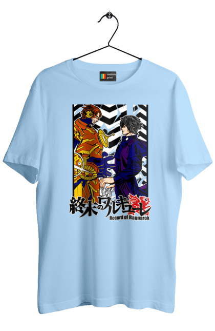 Men's t-shirt with prints Record of Ragnarok Nikola Tesla VS Beelzebub. Anime, beelzebub, comics, manga, netflix, nikola tesla, record of ragnarok. 2070702