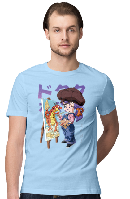 Men's t-shirt with prints Dr. Slump Arale. Android, anime, arale, arale norimaki, doctor slump, dr. slump, girl, manga, schoolgirl. 2070702