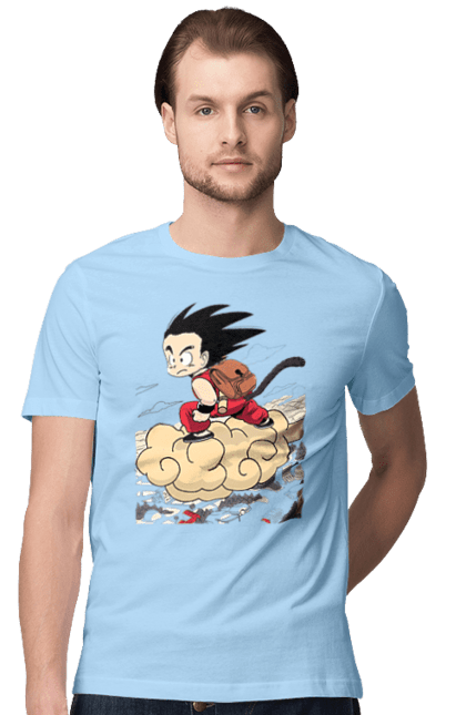 Футболка чоловіча з принтом "Перли дракона Сон Гоку". Dragon ball, manga, son goku, аніме, гоку, манга, перли дракона, сон гоку. 2070702