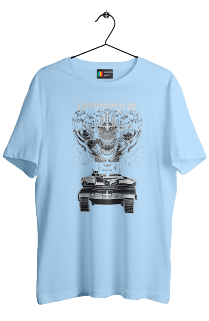 Футболка чоловіча з принтом "Леопард 2". Зсу, леопард, леопард 2, танк, танк леопард 2. 2070702