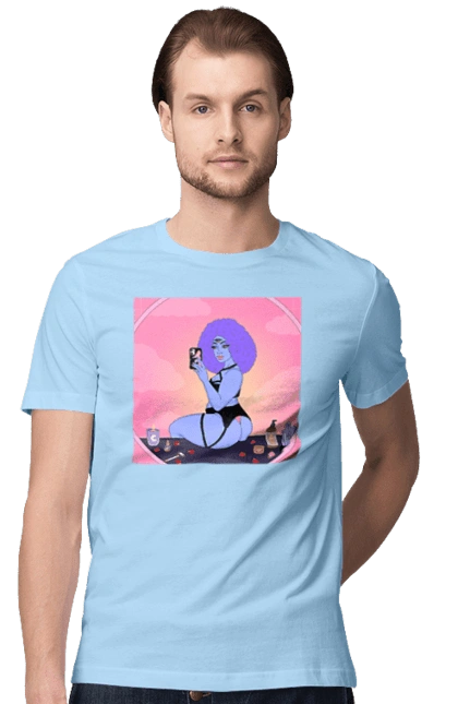 Фиолетовая Девушка Фото В Зеркале