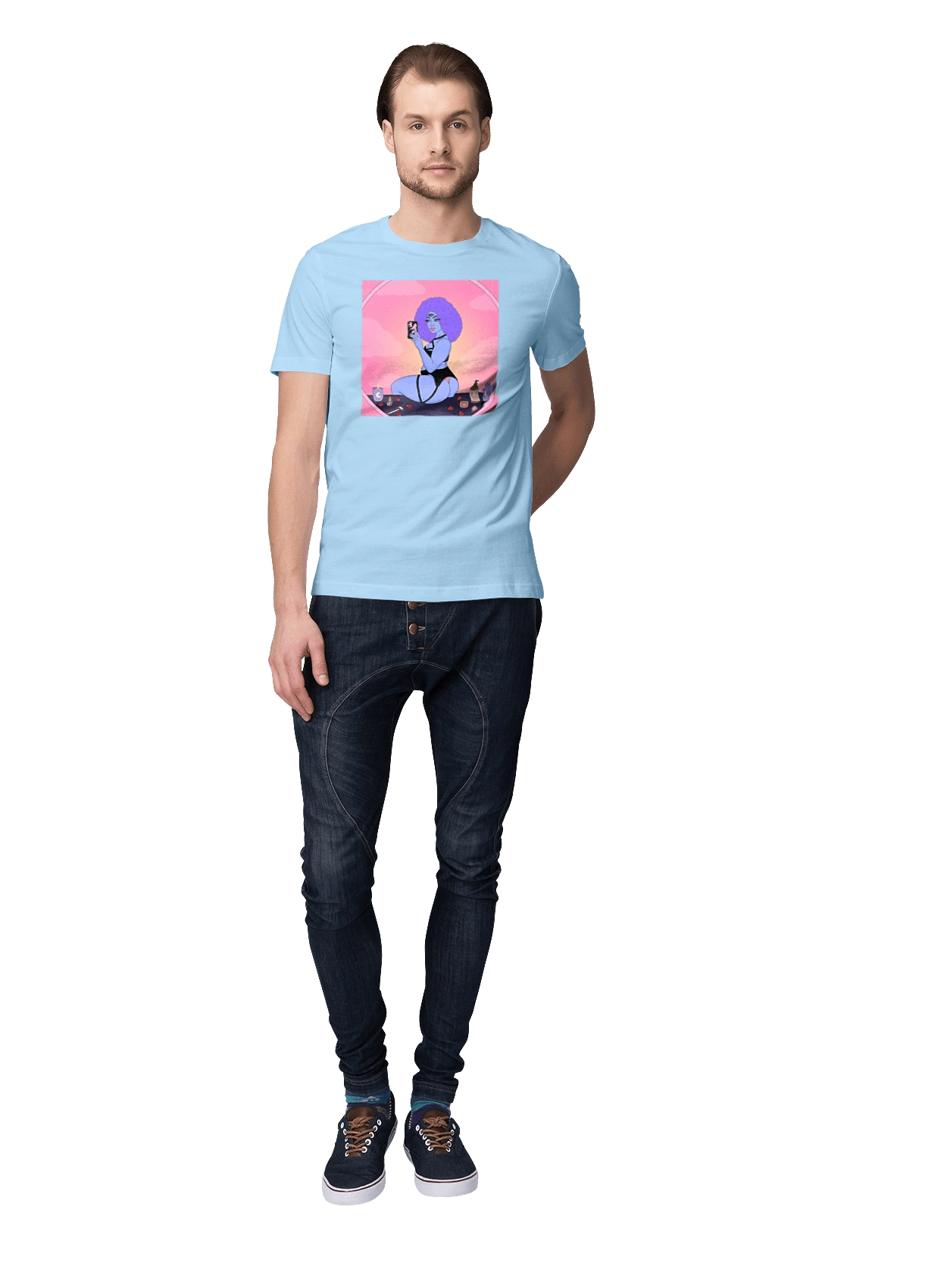 Фиолетовая Девушка Фото В Зеркале