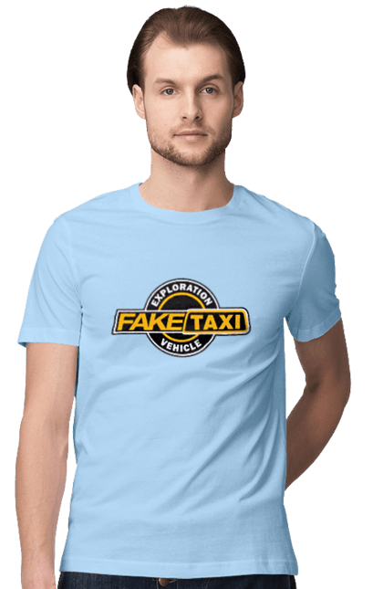Футболка чоловіча з принтом "Fake taxi". Порно хаб, порнохаб, приколы, фак такси, фак таксі, фейк такси. 2070702