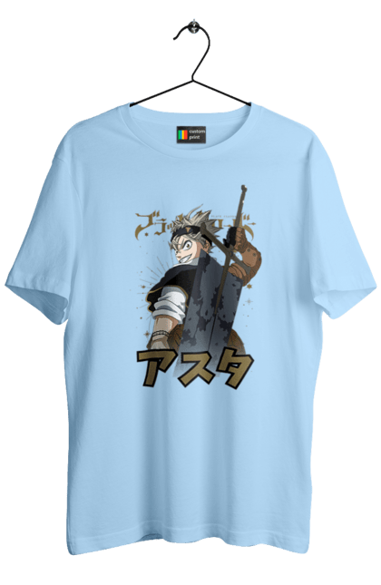 Men's t-shirt with prints Black Clover Asta. Anime, asta, black clover, manga, wizard king. 2070702