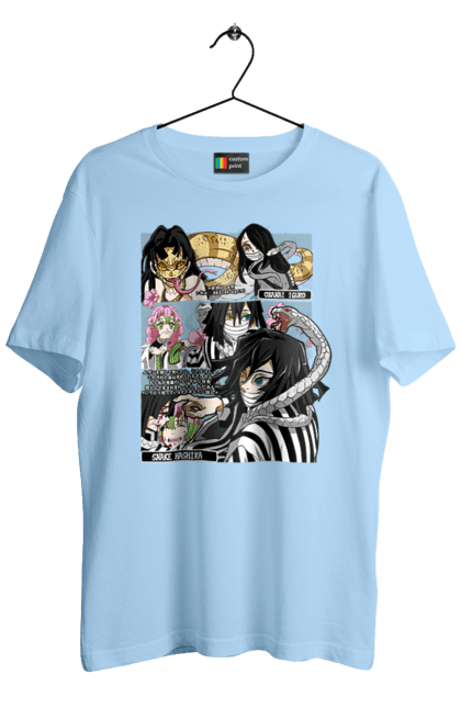 Men's t-shirt with prints Demon Slayer Obanai. Anime, demon slayer, iguro, kimetsu no yaiba, manga, obanai, obanai iguro, serial. 2070702