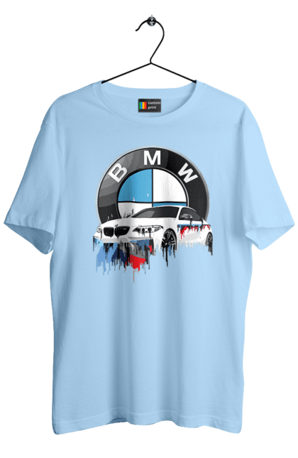 Футболка мужская с принтом BMW. Bmv, авто, бмв, бмв фан, фанклуб. 2070702