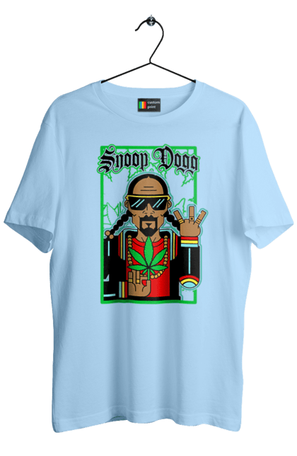 Men's t-shirt with prints Snoop Dogg. Actor, musician, producer, rapper, snoop dogg. 2070702